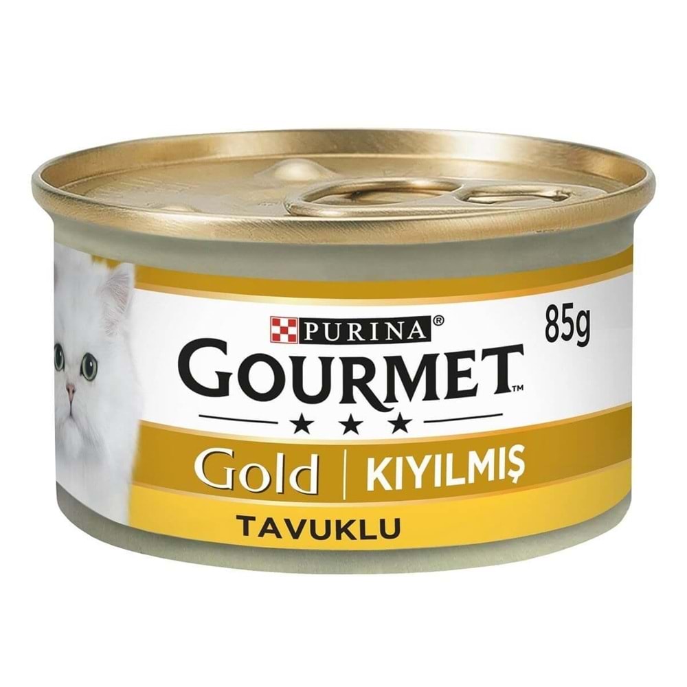 Purina Gourmet Gold Tavuk Etli Kıyılmış Kedi Konserve Yaş Mama 85g