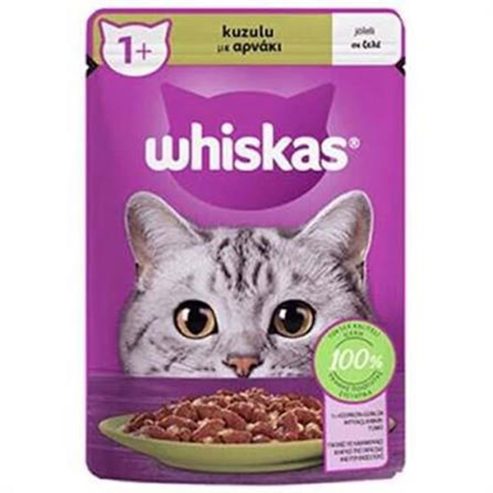 Whiskas Kuzulu Pouch Yaş Kedi Maması 85gr
