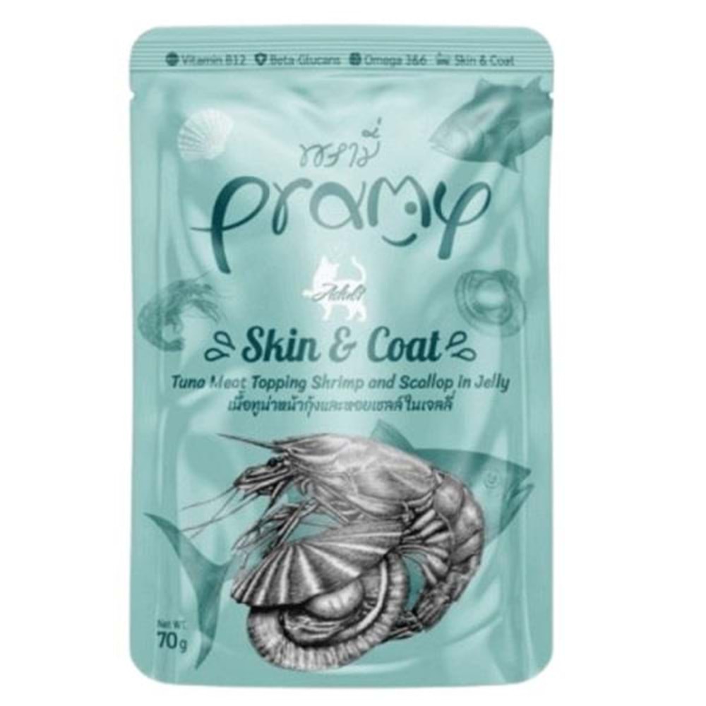 Reflex Pramy Ton Balıklı & Karidesli Pouch Kedi Yaş Mama 70 gr