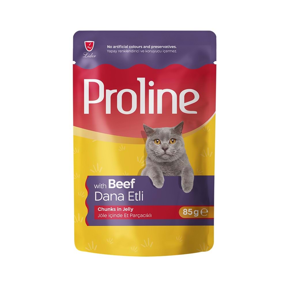 Proline Dana Etli Pouch Pate 85 gr Yetişkin Kedi Yaş Mama