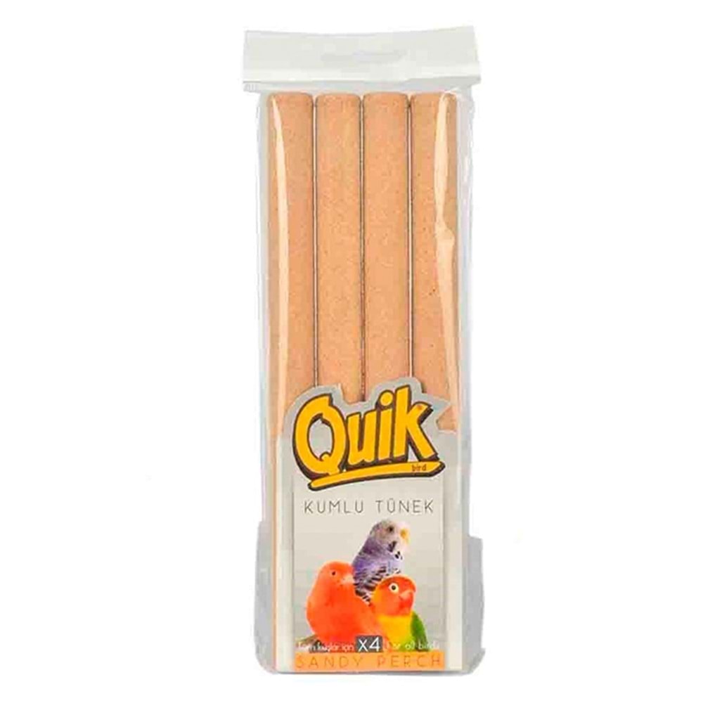 Quik Kumlu Tünek Kuşlar İçin Tırnak Törpüleyici 4lü Paket