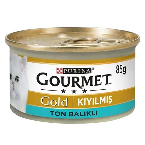 Purina Gourmet Gold Ton Balıklı Kıyılmış Kedi Konserve Yaş Mama 85g