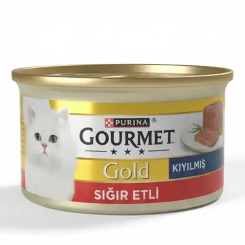 Purina Gourmet Gold Sığır Etli Kıyılmış Kedi Konserve Yaş Mama 85g
