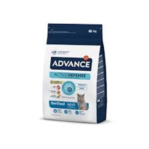 Advance Sterilised Turkey 3 kg Hindili Kısırlaştırılmış Kedi Maması
