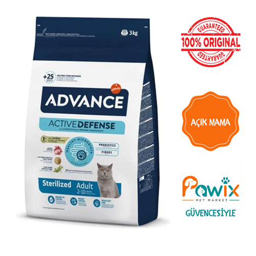 Açık 500g Advance Sterilised Turkey Hindili Kısırlaştırılmış Kedi Maması