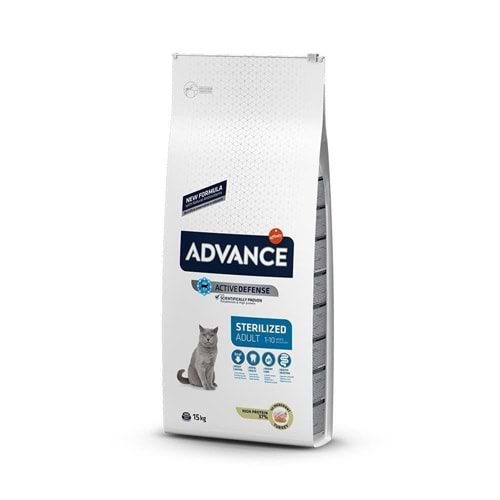 Advance Sterilised Turkey 15 kg Hindili Kısırlaştırılmış Kedi Maması