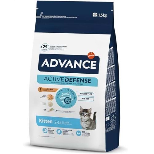 Advance Kitten Chicken 1,5kg Tavuklu Yavru Kedi Maması
