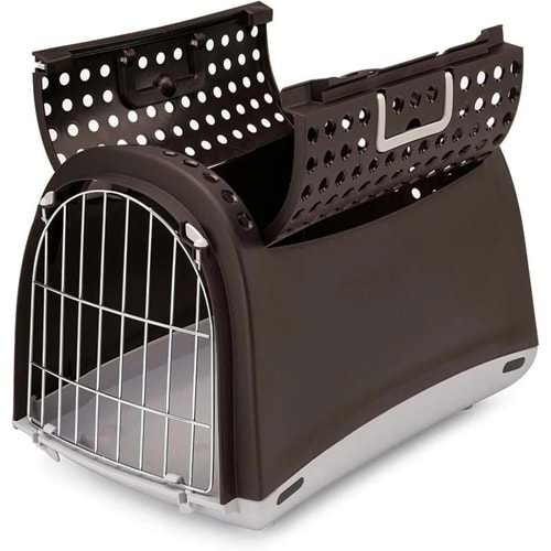 Imac Linus Cabrio Siyah Kedi Köpek Taşıma Çantası 52,5x34x34,5cm Üstü Açılır