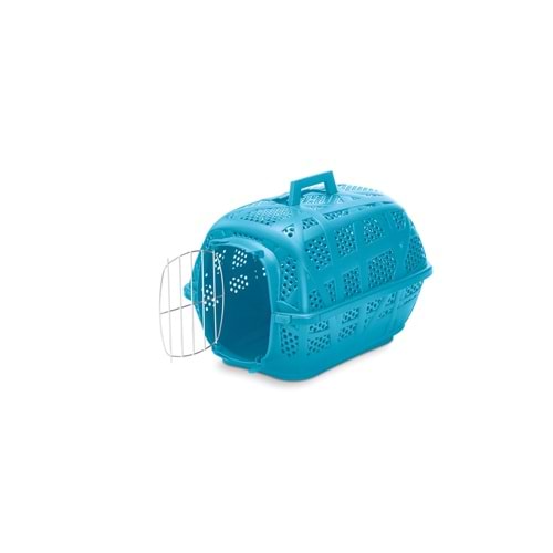 Imac Carry Sport Metal Kapılı Kedi Köpek Taşıma Çantası Mavi 48x34x32cm