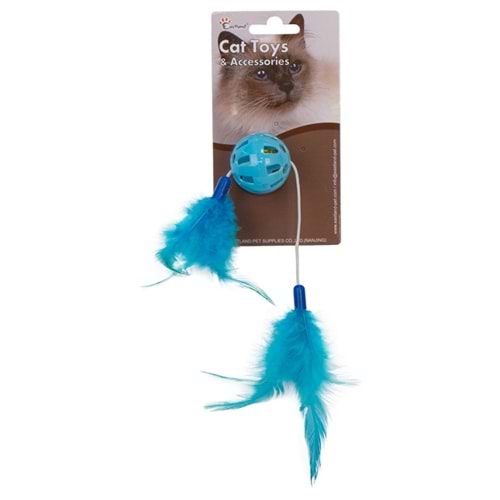 Eastland Zilli Tüylü Top Kedi Oyuncağı 4 cm