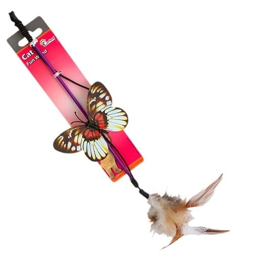 Eastland Tüylü Kelebekli Kedi Oltası 26,5 cm