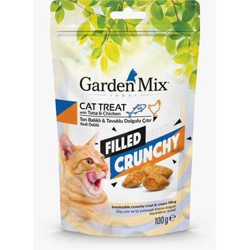 Garden Mix Tavuklu & Ton Balıklı İçi Dolgulu Kedi Ödülü 100 gr