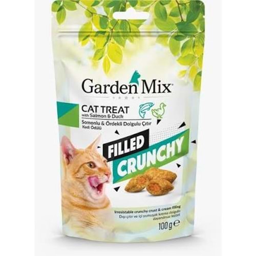 Garden Mix Somonlu & Ördekli İçi Dolgulu Kedi Ödülü 100 gr