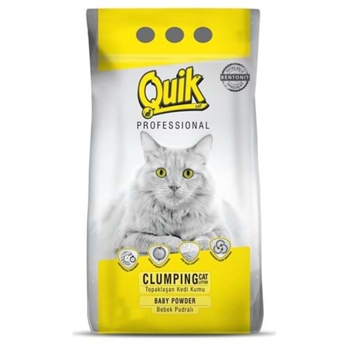 Quik 5Lt Pudralı Bentonit Topaklaşan Kedi Kumu