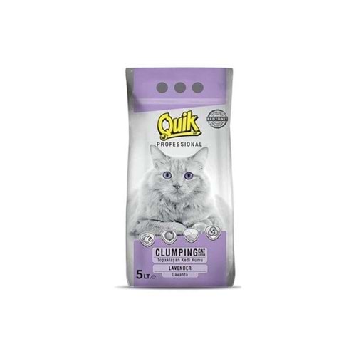 Quik 5Lt Lavantalı Bentonit Topaklaşan Kedi Kumu