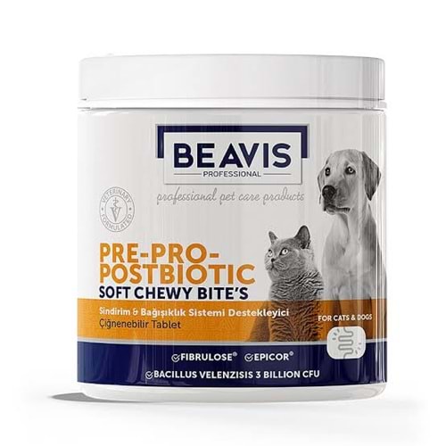Beavis Pre-Pro-Postprobiotic Kedi ve Köpek Vitamini Sindirim ve Bağışıklık Destekleyici