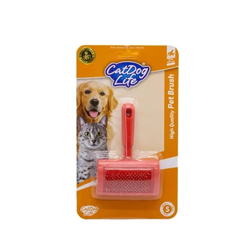 CatDogLife İnce Telli Taraflı Fırça Kedi Köpek Tarağı Small