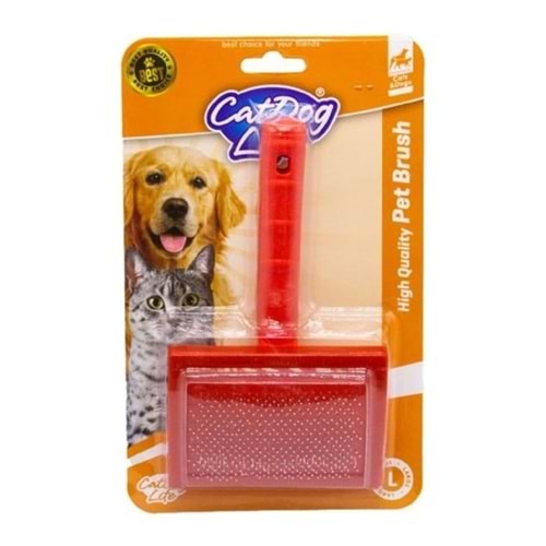 CatDogLife İnce Telli Taraflı Fırça Kedi Köpek Tarağı Large