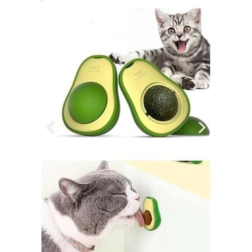Avokado Catnip Kedi Otu Topu Yapışkanlı