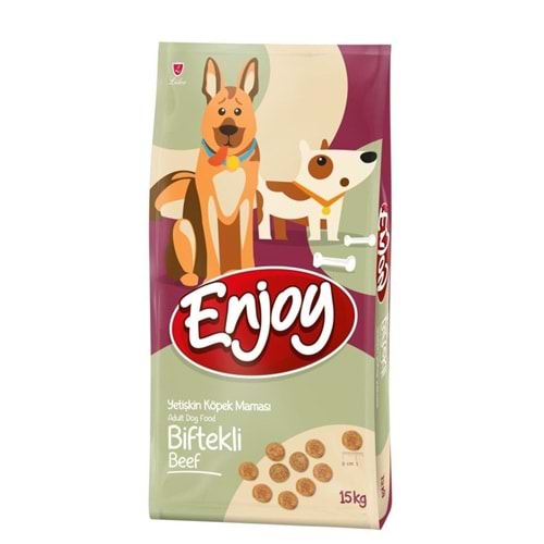 Enjoy Biftekli Köpek Maması 15 Kg