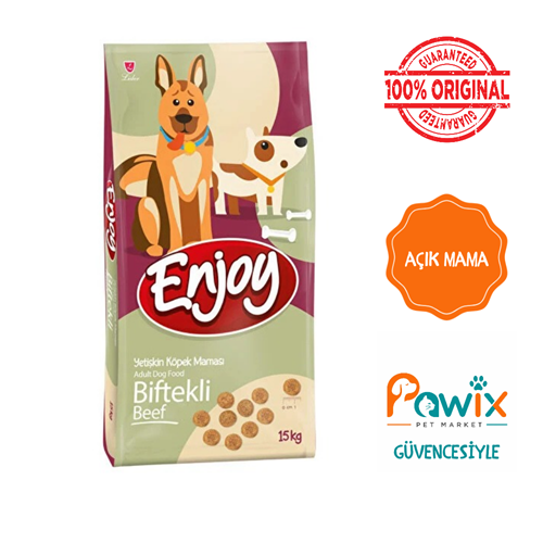 Açık Enjoy Biftekli Köpek Maması 1 Kg