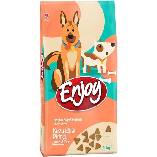 Enjoy Kuzu Etli Yetişkin Köpek Maması 10 Kg