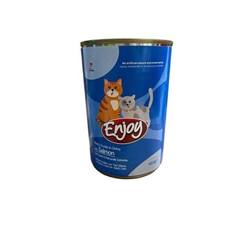 Enjoy Somonlu Yetişkin Kedi Konserve Yaş Mama 400g