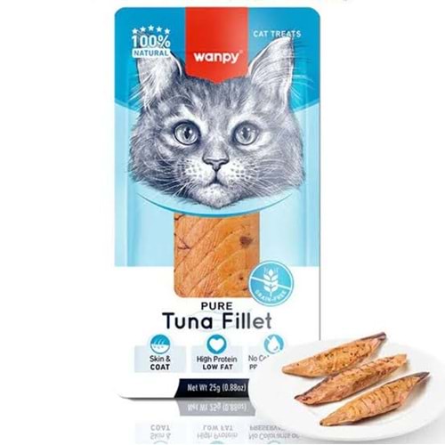 Wanpy Ton Balığı Fileto 25g Kedi Ödül Maması