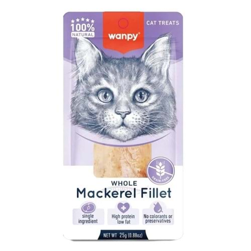Wanpy Uskumru Fileto 25g Kedi Ödül Maması