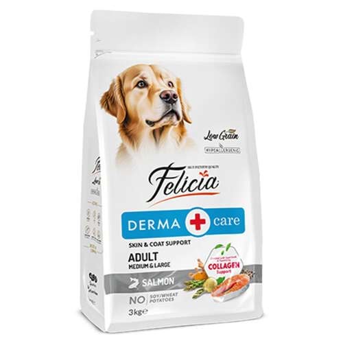 Felicia 3 Kg Somonlu Kolejenli Hypoallergenic Az Tahıllı Yetişkin Köpek Maması