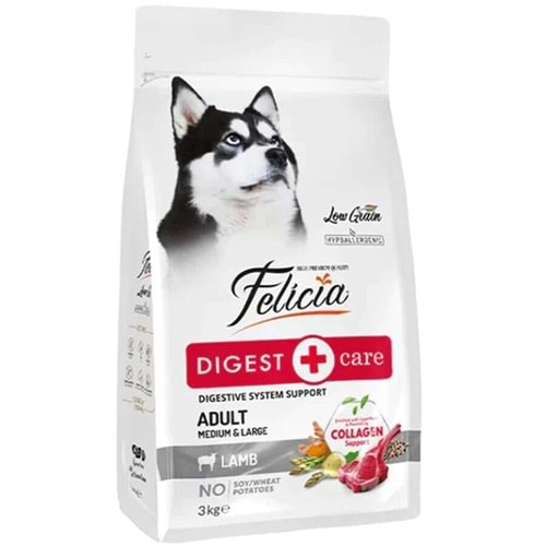 Felicia 3 Kg Kuzu Etli Kolejenli Hypoallergenic Az Tahıllı Yetişkin Köpek Maması