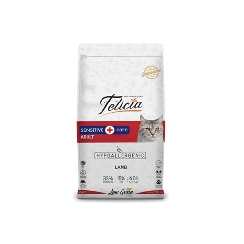 Felicia 2 Kg Kuzu Etli Kolejenli Hypoallergenic Yetişkin Az Tahıllı Kedi Maması