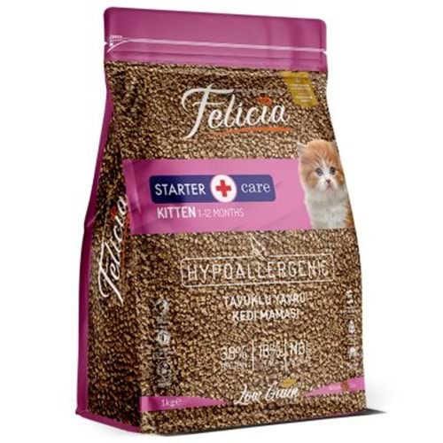 Felicia 1 Kg Yavru Tavuklu Kolejenli Hypoallergenic Az Tahıllı Kedi Maması