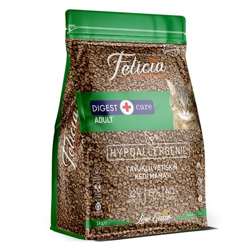 Felicia 1 Kg Tavuklu Kolejenli Hypoallergenic Yetişkin Az Tahıllı Kedi Maması
