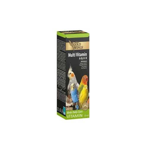 Gold Wings Premium Multivitamin Kuş Vitamini 20 Ml