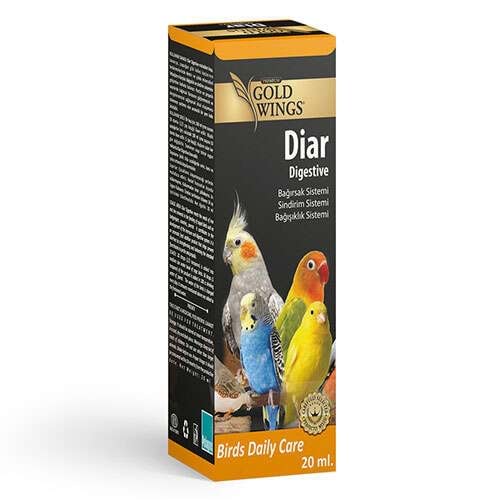 Gold Wings Premium Diar İshal Ve Bağışıklık Sistemi Kuş Vitamini 20 Ml