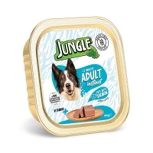 Jungle Pate Ezme Somonlu Yetişkin Köpek Konserve Yaş Mama 100 Gr