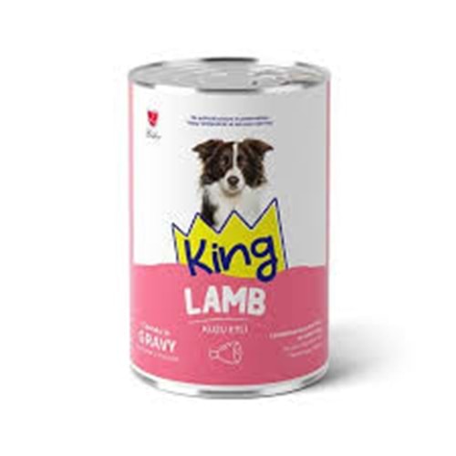 King Kuzu Etli Yetişkin Köpek Konserve Yaş Mama 400g
