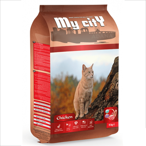My City Tavuklu Yetişkin Kedi Maması 15 kg