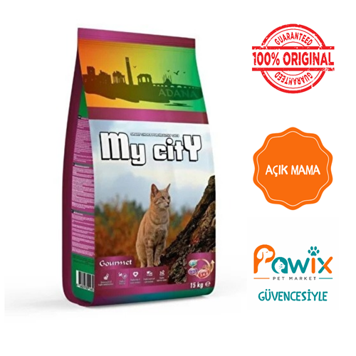 Açık My City Renkli Taneli Tavuklu Yetişkin Kedi Maması 1 kg