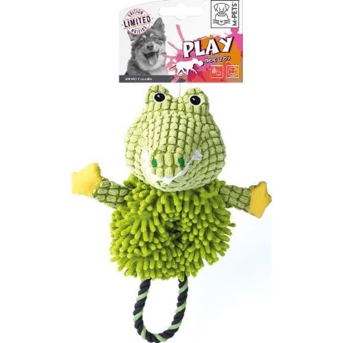 M-Pets Crocodile Diş İpli Peluş Timsah Köpek Oyuncağı
