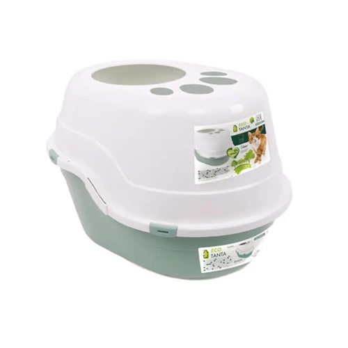 M-Pets Eco Tanta Üstten Girişli Kedi Kapalı Tuvaleti Sea Green