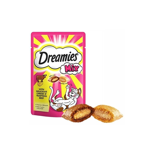 Dreamies Mix Peynir & Sığır Kedi Ödül Maması 60gr