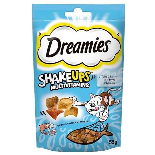 Dreamies ShakeUps Ton & Somon & Karides Kedi Ödül Maması 60gr