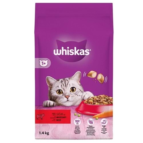 Whiskas Sığır Etli Yetişkin Kedi Maması 1.4kg