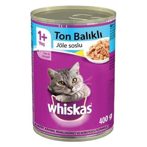 Whiskas Jöleli Ton Balıklı Konserve Kedi Maması 400gr