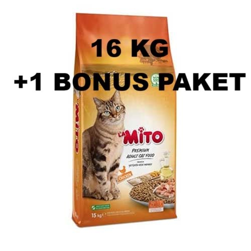 Mito 16 Kg Yetişkin Kedi Maması Bonus Paket