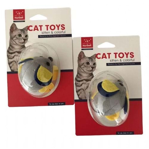 Nunbell Çek Bırak Titreşimli Fare Kedi Oyuncağı