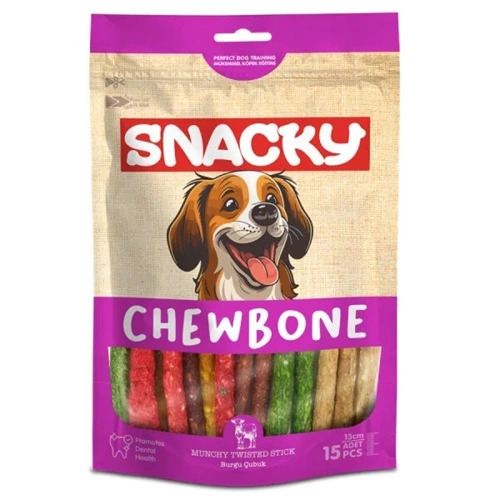 Snacky Munchy Burgu Köpek Ödül Maması 15li 13cm 105gr