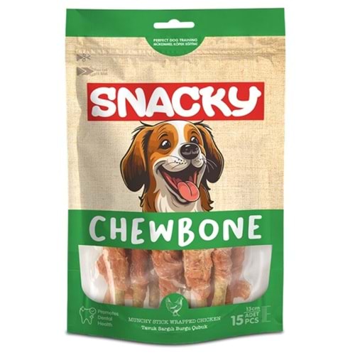 Snacky Munchy Tavuk Sargılı Köpek Ödül Maması 10LU 13CM 120G